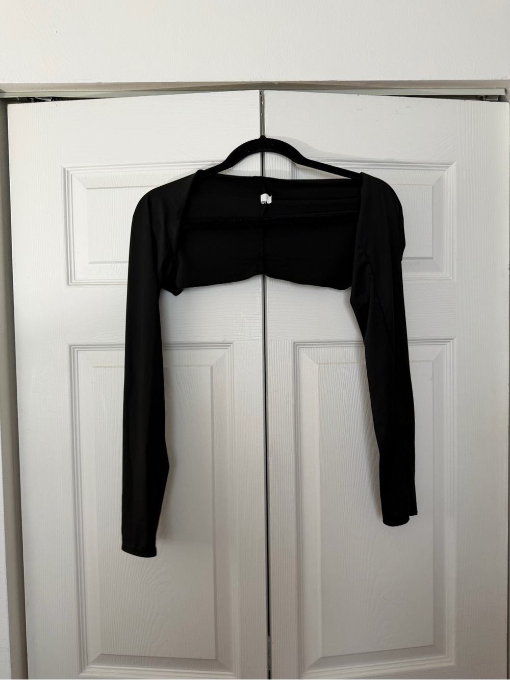Black Women's Long-Sleeve Bolero Shrug